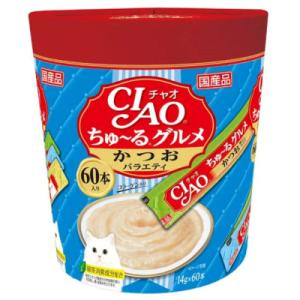 ふるさと納税 静岡市 いなば　猫・CIAOちゅ〜るグルメ　かつおバラエティ　(14g×60本)×8箱