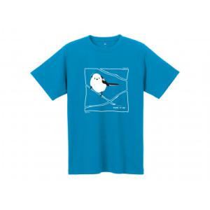 ふるさと納税 小清水町 モンベル×小清水町コラボウイックロンTシャツ「シマエナガ」 ターコイズ　XL...