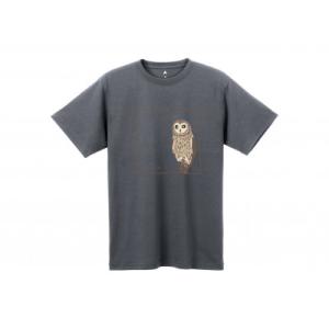 ふるさと納税 小清水町 モンベル×小清水町コラボウイックロンTシャツ「コミミズク」 シャドウ　XLサ...
