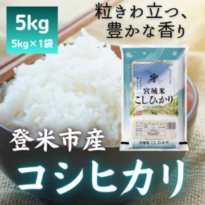 ふるさと納税 登米市 令和7年産　宮城県登米市産コシヒカリ(精米)5kg