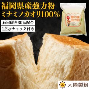 ふるさと納税 福岡市 【福岡市内製造】あなたもパン屋さん!　福岡県産強力粉 1.2kg入×5袋セット(6kg)AED002