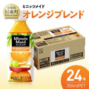 ふるさと納税 川南町 ミニッツメイド「オレンジブレンド」 350mlPET×24本