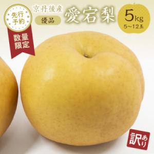 ふるさと納税 京丹後市 【先行予約/数量限定】【訳あり】愛宕梨 優品 5kg(5〜12玉入り)(2026年11月下旬〜発送)
