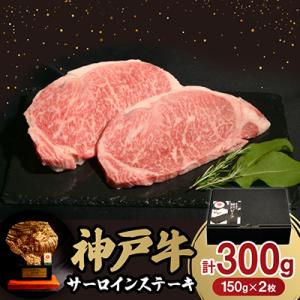 ふるさと納税 朝来市 神戸牛サーロインステーキ2枚300g