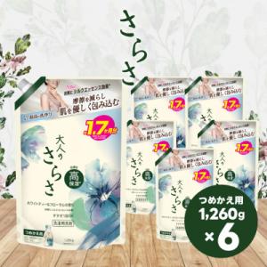 ふるさと納税 高崎市 大人のさらさ洗剤ジェル つめかえ 1,260g×6個