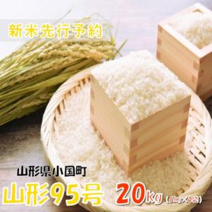 ふるさと納税 小国町 【令和8年産米 先行予約】山形95号20kg(5kg×4袋)　おぐにのこめ