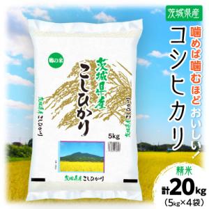 ふるさと納税 土浦市 【令和7年産】 茨城県産 コシヒカリ 精米 合計20kg (5kg×4袋) 茨城のおいしい お米