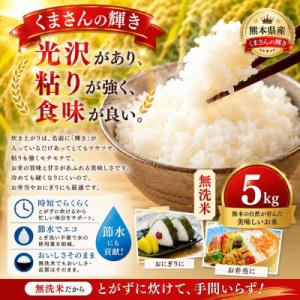 ふるさと納税 玉名市 【令和7年産】熊本県産 くまさんの輝き 無洗米 5kg