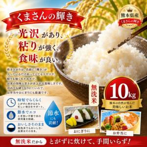ふるさと納税 玉名市 【熊本県産】 くまさんの輝き 無洗米 10kg