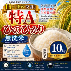 ふるさと納税 玉名市 【熊本県産】 ひのひかり 無洗米　10kg