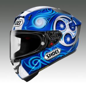 ふるさと納税 稲敷市 SHOEI「X-Fifteen KAGAYAMA(BLUE/WHITE)」M PFSチケット付き