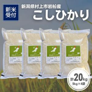 ふるさと納税 村上市 【新米受付・令和8年産米】新潟県村上市岩船産 コシヒカリ20kg(5kg×4袋)1099016N