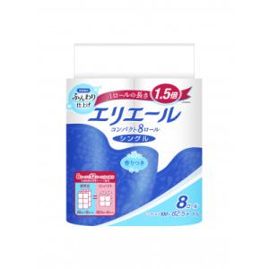 ふるさと納税 行田市 【シングル】エリエール　トイレットティシュー　コンパクト8ロール×8パック