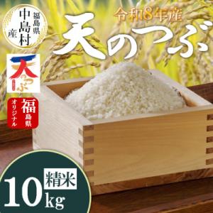 ふるさと納税 中島村 令和8年産 中島村産 天のつぶ 精米 10kg