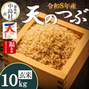 ふるさと納税 中島村 令和8年産 中島村産 天のつぶ 玄米 10kg