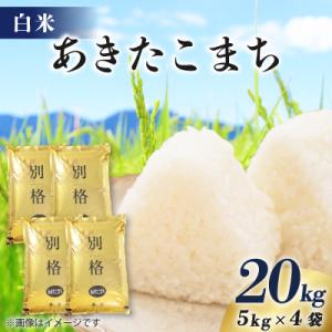 ふるさと納税 八郎潟町 【新米予約】令和8年産 あきたこまち 20kg(5kg×4袋) 【白米】
