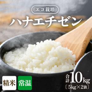 ふるさと納税 あわら市 【令和8年産】【一等米】エコ栽培ハナエチゼン 精米10kg (5kg×2袋)