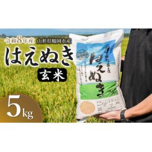 ふるさと納税 鶴岡市 【令和8年産】馬町さくらファームのはえぬき 玄米 5kg(5kg×1袋)　山形県鶴岡市 K-826