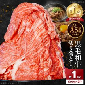 ふるさと納税 天草市 A4〜A5等級 黒毛和牛 切り落とし 1kg(500g×2P)_S001-001A