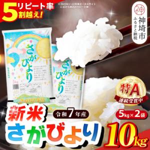 ふるさと納税 神埼市 【令和7年産 新米】さがびより 精米 10kg(H015198)