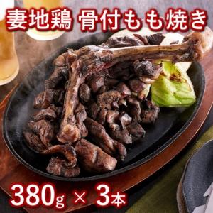 ふるさと納税 西都市 妻地鶏骨付もも焼き 3本約1.1kg!地鶏炭火焼き45[1481]