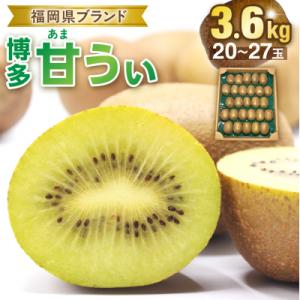 ふるさと納税 宗像市 福岡県ブランド!キウイフルーツ「博多甘うぃ」1箱約3.6kg【ほたるの里】_H...