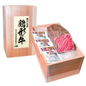 ふるさと納税 能代市 国産 牛肉 鶴形牛ローストビーフブロック(モモ)約600g前後[No.5335...