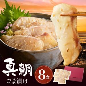 ふるさと納税 天草市 真鯛ごま漬け8食セット_S010-059