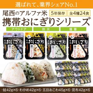 ふるさと納税 大崎市 【5年保存】 尾西の携帯おにぎり24個セット アルファ米 防災 備蓄 保存食 ...
