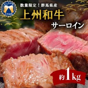 ふるさと納税 千代田町 牛肉 サーロイン 【上州和牛】 ブランド 牛 1kg (250g×4枚) c...