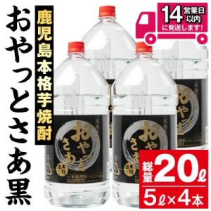 ふるさと納税 曽於市 本格芋焼酎『おやっとさあ黒』20Lセット
