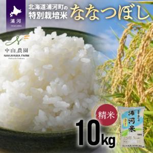 ふるさと納税 浦河町 浦河の特別栽培米「ななつぼし」精米(10kg×1袋)[37-1026]