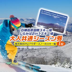 ふるさと納税 立科町 白樺高原国際スキー場・しらかば2in1スキー場大人共通シーズン券[R3-15-...
