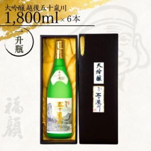 ふるさと納税 三条市 大吟醸越後五十嵐川 1800ml 日本酒 一升瓶 [福顔酒造]【020P020...
