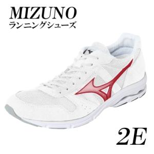 ふるさと納税 宍粟市 ミズノランニングシューズ【ホワイト×メタルレッド2E】AO40