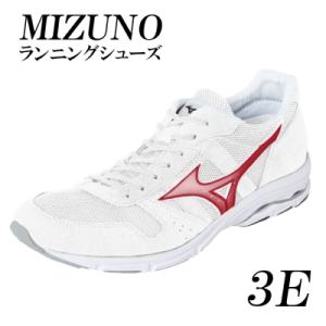 ふるさと納税 宍粟市 ミズノランニングシューズ【ホワイト×メタルレッド3E】AO41