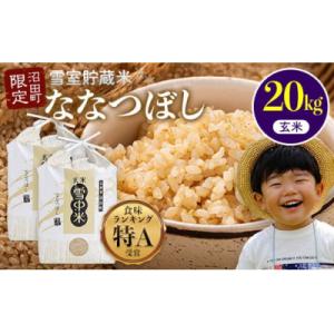 ふるさと納税 沼田町 令和7年産 特Aランク米 ななつぼし 玄米 20kg【5月発送】 nr-1271
