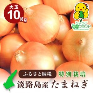 ふるさと納税 南あわじ市 【あさひサンファーム】【大玉 10kg】ひょうご安心ブランド★特別栽培★淡路島たまねぎ