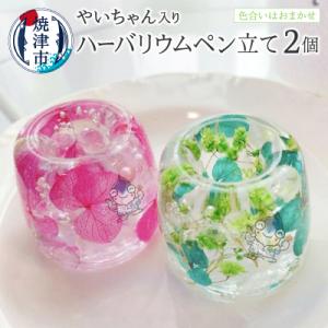 ふるさと納税 焼津市 ハーバリウム ペン立て やいちゃん 2つ セット(a10-826)