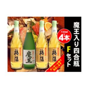 ふるさと納税 錦江町 白玉醸造　魔王入り4合瓶×4本Fセット 2073-2