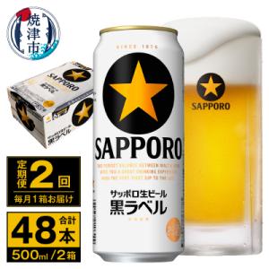 ふるさと納税 焼津市 【定期便 2回】ビール 黒...の商品画像