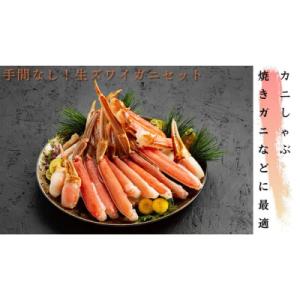 ふるさと納税 紋別市 手間なし!極上生ずわいがにセット約900g(カット済み)