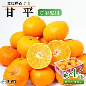 ふるさと納税 西予市 愛媛県西予市産　甘平　ご家庭用　4kg