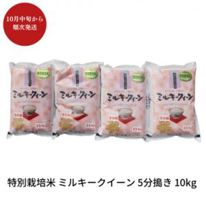 ふるさと納税 三条市 特別栽培米ミルキークイーン 5分搗き 10kg 佐藤農産有機センター 018S020