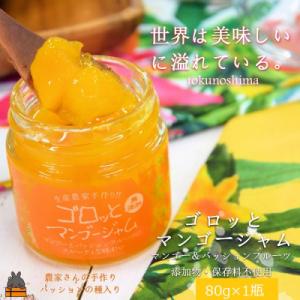 ふるさと納税 徳之島町 世界は美味しい〜ゴロッとマンゴージャム(マンゴー&amp;パッション)80g