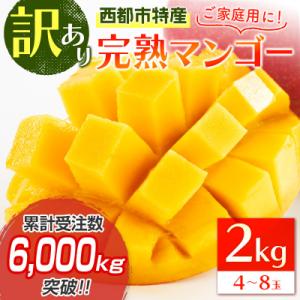 ふるさと納税 西都市 西都市特産品　訳あり完熟マンゴー2kg【先行受付】[2207]