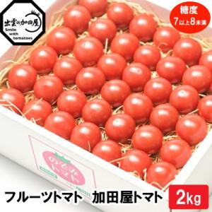 ふるさと納税 出雲市 フルーツトマト【出雲の加田屋】　加田屋トマト糖度7以上8未満【1_4-015】