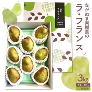 ふるさと納税 上山市 西洋梨(ラ・フランス)3kg　ご家庭用　0137-2601