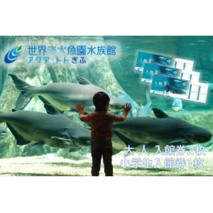 ふるさと納税 各務原市 世界淡水魚園水族館　アクア・トトぎふ　入館券(大人2枚・小学生1枚)【508...