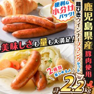 ふるさと納税 鹿児島市 訳あり粗びきウインナー&amp;フランクセット　K161-003